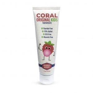coral kids toothpaste