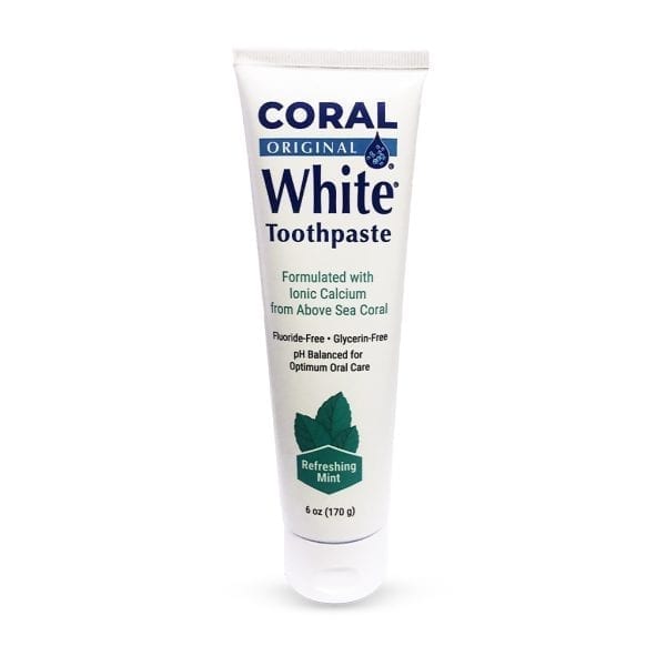 coral white mint toothpaste