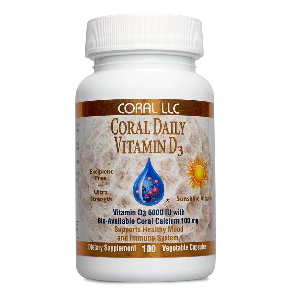 Coral Vitamin D3 Plus 100 Capsules