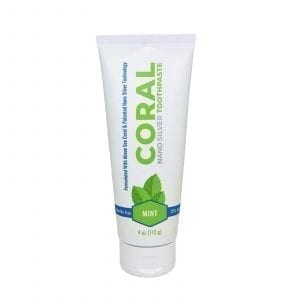 coral nano silver mint toothpaste