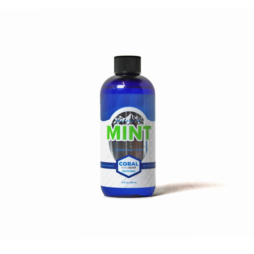 Coral NanoSilver Mint Mouthwash 12oz Bottle
